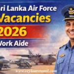 Sri Lanka Air Force Vacancies 2026 – Work Aide (Grade III) Recruitment