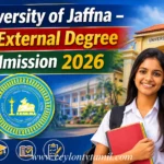 University of Jaffna – BA External Degree Admission 2026